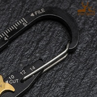Acier inoxydable 15-en-1 Mousqueton Porte-clés Multitool Tournevis Clé EDC Outils de Poche Camping en Plein Air couteaux outils
