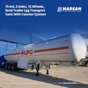 Semirremolque de Transporte de GLP Modelo 2026 de 70m3, Capacidad de 33 Toneladas, Certificado ASME AD2000, Camión Cisterna de Gas Licuado de Petróleo - Product Image 4