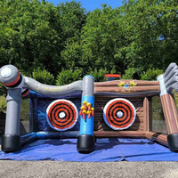 Jeu de lancer de hache gonflable de haute qualité pour événements, jeu interactif gonflable, jeu de lancer de hache gonflable