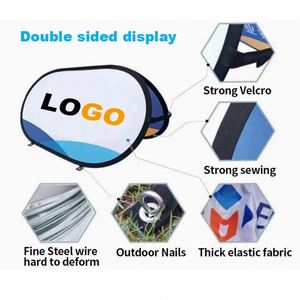 Banner Publicitario Personalizado Tipo Pop-Up, Estructura Plegable para Ferias Comerciales, Forma Triangular, Redonda o de Haba, con Logotipo - Product Image 3