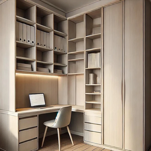 Dernier design de garde-robe de luxe moderne et minimaliste avec rangement dissimulé, meubles de dressing sur mesure, placard pour vêtements - Product Image 6