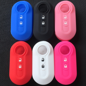 Housse en silicone pour clé à 3 boutons, clé télécommande intelligente, étui de protection pour <span class=keywords><strong>Fiat</strong></span> 500 <span class=keywords><strong>Panda</strong></span> Ducato Lancia - Product Image 6