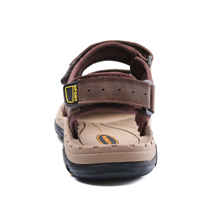 Sandales de plage en caoutchouc pour hommes, sports d'extérieur, bout fermé, cuir de vachette, OEM, pour hommes - Product Image 5