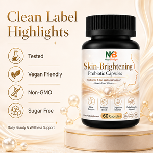 Probióticos Kosher Halal Sin OMG al por Mayor con <span class=keywords><strong>Vitamina</strong></span> <span class=keywords><strong>C</strong></span>, <span class=keywords><strong>C</strong></span>ápsulas Probióticas para Aclarar la Piel - Product Image 4