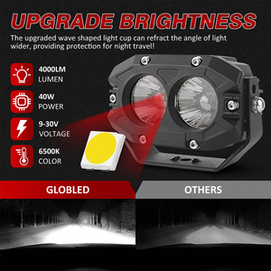 Đèn sương mù phụ trợ 70W, cặp đèn pha 3.5 inch, màu hổ phách, dành cho xe máy Yamaha - Product Image 2