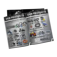 Brochure industrielle personnalisée A4 8P, reliure à cheval, couverture 250 g/m², film brillant, catalogue d'entreprise, livret