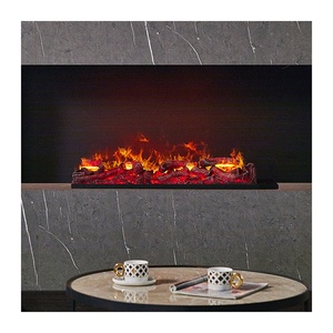 <span class=keywords><strong>Cheminée</strong></span> <span class=keywords><strong>moderne</strong></span> en métal 3D <span class=keywords><strong>avec</strong></span> décoration en résine charbonnée, insert facile à contrôler à distance pour utilisation en <span class=keywords><strong>salon</strong></span>, intérieur - Product Image 6