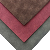 Cuir synthétique aspect daim foncé, finition mate hivernale, pour la confection de chaussures élégantes, nœuds pour cheveux, boucles d'oreilles, bottes - Pièces et accessoires spéciaux pour sacs