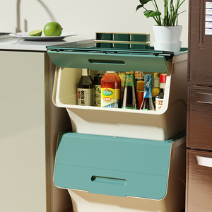 Caja de Almacenamiento de Plástico PP Ecológica, Organizador Multifuncional para Zapatos y Ropa con Capacidad de Más de 35L para Uso Doméstico - Product Image 6