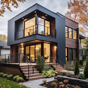 İki katlı prefabrik çelik yapı ev için Modern AAC/ALC duvar paneli yangına dayanıklı su geçirmez hızlı kurulum ofis binası merkezi - Product Image 1