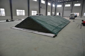 Ngoài Trời Tạm Thời Màu Xanh Lá Cây Vải Khẩn Cấp Lều Nhà 4 Mùa Mùa Đông Người Tị nạn Cứu Trợ Thảm Họa Lều Nhiệm Vụ Nặng Nề Cho Cháy Thảm Họa - Product Image 6