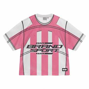 เสื้อเจอร์ซีย์อเมริกันฟุตบอลแขนสั้นแบบสั่งทำพิเศษ ไซส์พลัส ระบายอากาศได้ดี ผลิตจากโพลีเอสเตอร์ 100% สำหรับฝึกซ้อม ปี 2025 - Product Image 5