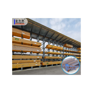 Système de rayonnage en acier industriel à cantilever pour bois, 5 niveaux, protection contre la corrosion, haute efficacité de stockage - Product Image 5
