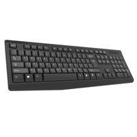 Keyboard Nirkabel Mini 104-Key dengan Logo Kustom OEM, Combo Mouse Optik 2.4GHz, Desain Ergonomis untuk Penggunaan Komputer