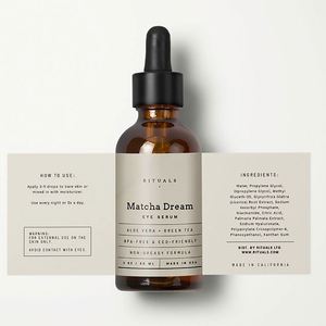 Yourbrand Coconut Essential Oil Label Kraft Paper Rectangular Self Adhesive Eco Friendly Packaging Sticker - Product Image 3