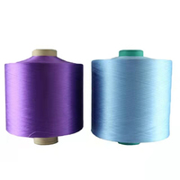 WELONG Fil de polyester de haute qualité DTY 300d 96f Dope teint HIM 100% Fil de polyester pour le tricot