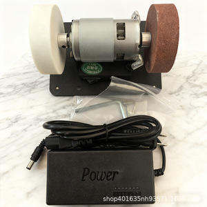 Meuleuse de table électrique 220V, mini-polisseuse de table pour usage général, avec deux roues et vitesse variable - Product Image 4