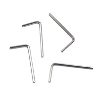 Clé Allen hexagonale en L en acier au carbone nickelé pour quincaillerie et outils manuels personnalisés 1/16 1/8 5/32 3/16 1/4 5/16 3/8 1/2