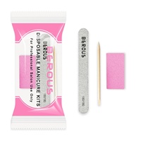 Outils pour les ongles à usage unique de qualité supérieure, ensemble de manucure 3 en 1, 200 kits