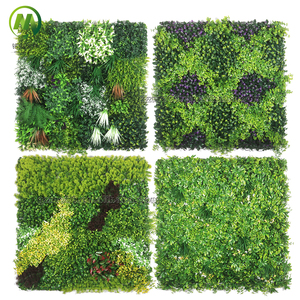 Pannello di <span class=keywords><strong>Piante</strong></span> Artificiali Verdi Resistenti ai Raggi UV, <span class=keywords><strong>Siepe</strong></span> Finta per Esterni, Decorazione per <span class=keywords><strong>Balcone</strong></span>, Giardino e Sfondo Matrimoniale - Product Image 2