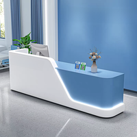 Mostrador de Recepción para Clínica Dental, Mostrador de Caja para Salón de Belleza, Mostrador de Información para Hospital Dental, Estación de Enfermería, Mostrador de Orientación para Pacientes