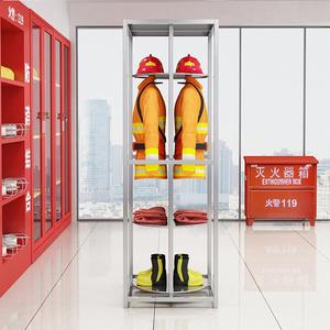 Étagère à combinaisons de combat en acier inoxydable, support pour vêtements de protection incendie, combinaison résistante aux produits chimiques, étagère rotative double face - Product Image 2