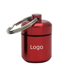 Custom Logo Aluminum Pill Bottle <b>Box</b> Min Aluminum Pill Container Holder Metal Pill <b>Box</b> Case 27x42mm - Product Image 1