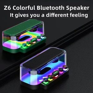 ลำโพงพกพา Z6 โปร่งใส RGB ไร้สายขนาดเล็ก พร้อมคีย์บอร์ดแบบกลไกและไฟ LED สีสันสดใส - Product Image 4