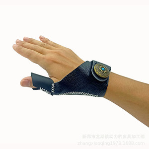 Gants de protection pour les doigts en cuir de vachette pour tir à l'<span class=keywords><strong>arc</strong></span>, pour adultes, pour <span class=keywords><strong>arc</strong></span> classique, tir sur cible 3D, chasse - Product Image 1