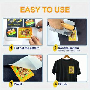 Vinilos Termoadhesivos Personalizados para Impresión por Transferencia de Calor, para Camisetas, Almohadas y Decoración, Hechos en EE. UU., para Uso Doméstico - Product Image 3