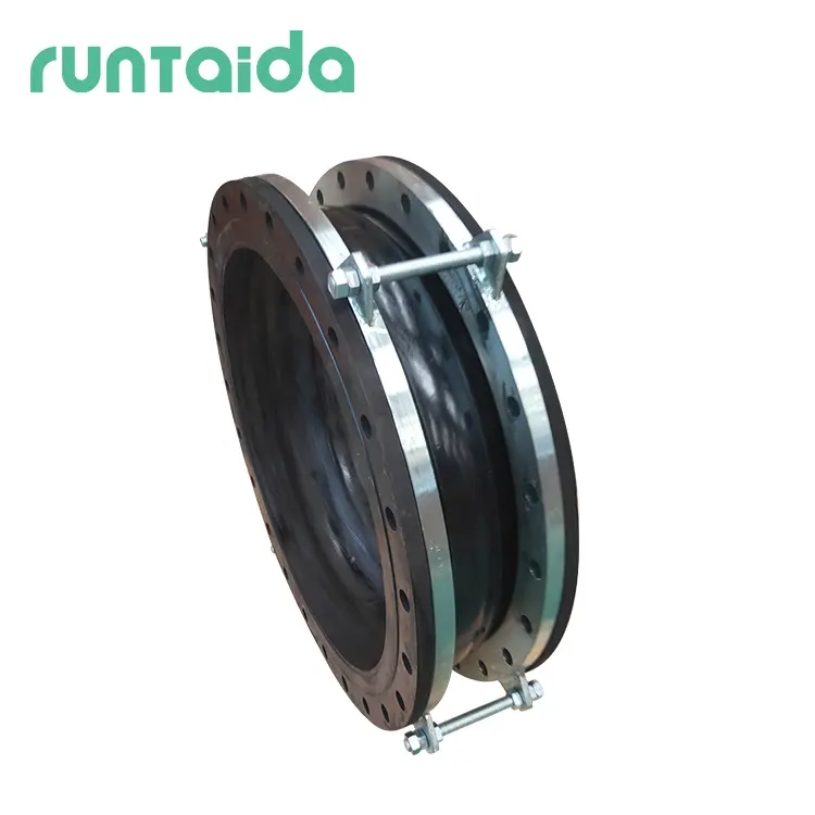 High temperature flange type bellows epdm plumbing material flexible limit tie rod rubber expansion joint