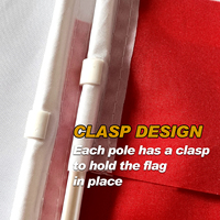 Drapeau de voiture personnalisé avec logo, 100 % polyester, Canada, 12x18 pouces (30x45 cm), en stock, vente en gros