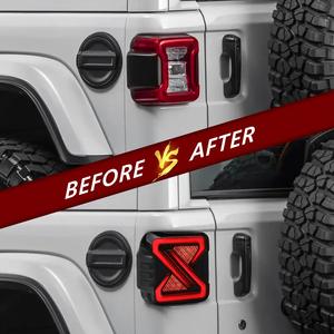 ไฟท้าย LED & ไฟเบรค/ชุดดัดแปลงย้อนแสงสำหรับ JEEP Wrangler <span class=keywords><strong>JL</strong></span> (รุ่น2018-2025)-สว่างมากติดตั้งง่าย - Product Image 3