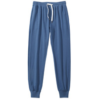 Pantalon de sport grande taille en coton Pantalon de sport décontracté pour homme Pantalon à petites jambes Pantalon de survêtement ample et amincissant à poches multiples avec cordon de serrage