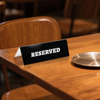 Support de table personnalisé OEM en PVC pour cartes de table – Idéal pour restaurants, hôtels, bureaux – Présentoir de table réservée