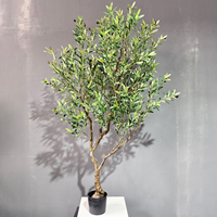 Arbres artificiels détachables de 0,9 m à 2,4 m, oliviers, plantes de simulation, verdure artificielle, pour jardin et décoration intérieure