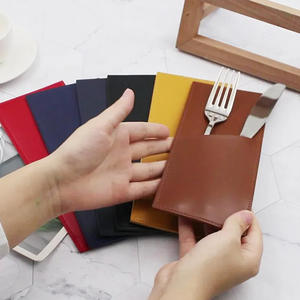 Vaisselle portable étui <span class=keywords><strong>à</strong></span> <span class=keywords><strong>couverts</strong></span> porte-<span class=keywords><strong>couverts</strong></span> en cuir PU <span class=keywords><strong>pochette</strong></span> <span class=keywords><strong>à</strong></span> <span class=keywords><strong>couverts</strong></span> lavable - Product Image 5