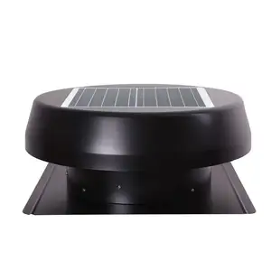 Ventilateur de toit à énergie solaire 25W 14 "ventilateur de jardin d'hiver échappement d'air commercial maison de luxe dôme camping tente ventilation ventilateur de grenier solaire