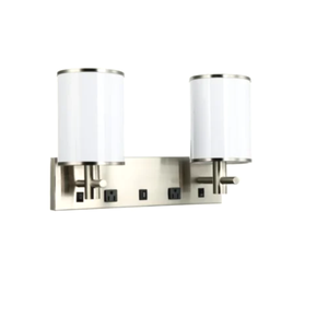 double wall lamp up <b>light</b> acrylic linen lampshade big size wall reading lamp for bedside reading - Product Image 1