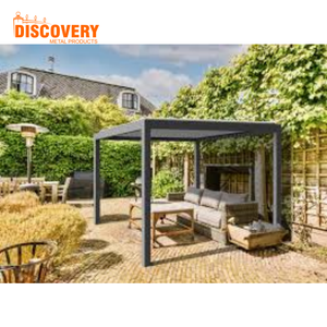 Pérgola <span class=keywords><strong>con</strong></span> Recubrimiento de Polvo de Aluminio para Jardín y Patio, Techo Impermeable Ecológico, Tamaño Personalizado, Fácil Instalación, Venta al Por Mayor B2B - Product Image 5