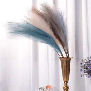 Fleurs artificielles d'herbe de <span class=keywords><strong>pampa</strong></span> en vrac en gros tiges de feuilles de <span class=keywords><strong>pampa</strong></span> pour la décoration intérieure pièce maîtresse de mariage décoration de chambre bohème - Product Image 5