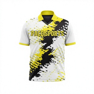 Camisetas de Cricket Profesionales Personalizadas, Uniformes con Impresión por Sublimación Personalizada, 100% Poliéster de Secado Rápido, Logotipo Personalizado - Product Image 6