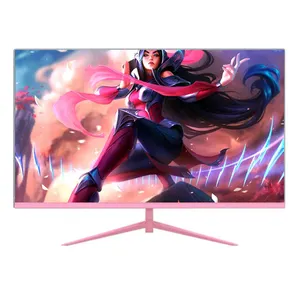 OEM 2K Pink Desktop Computer 170hz LCD Monitor 1ms Respond Time 27 inch Office Game Monitor
