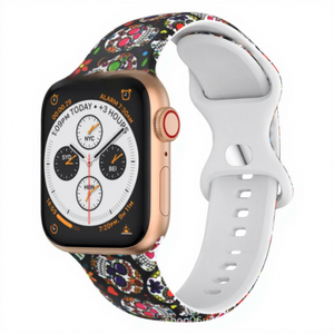 Correa de Reloj de Silicona Premium con Cierre de Mariposa y Diseño Impreso, Compatible con Relojes Serie 8, 7, 6, <span class=keywords><strong>SE</strong></span>, 5, 4 - Product Image 3
