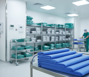 Tissu non tissé SSMS de qualité supérieure offrant une protection équilibrée, une circulation optimale de l'air et une durabilité pour les marchés médical et industriel. - Product Image 1