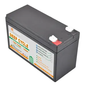 Batería de litio para exteriores, matriz de 12v, 7ah, series, recargable, portátil, generador de rv