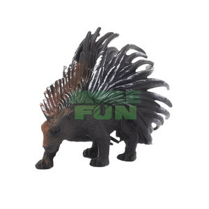Mainan Model koleksi satwa liar PVC Premium detail <span class=keywords><strong>Quill</strong></span> seperti hidup Pose pertahanan gambar landak sangat realistis - Product Image 3