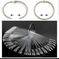 OEM ODM, outil de présentation professionnel de faux ongles blanc à couverture complète, vernis à ongles en gel artificiel transparent pour la nature, conception de doigts de manucure
