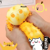 Juguete Antiestrés Creativo en Forma de Durian, de Plástico, para Adultos Jóvenes y de Mediana Edad, Reboteante, para Aliviar el Estrés y Relajarse