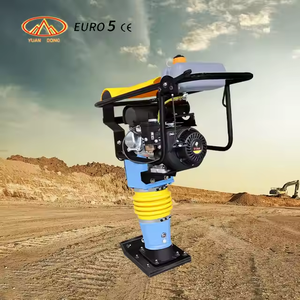 Pabrik 5.5HP 6.5HP Tamping mesin pemadat Rammer berat 75KG tanah dan Material pemadat untuk Konstruksi Pedesaan - Product Image 2